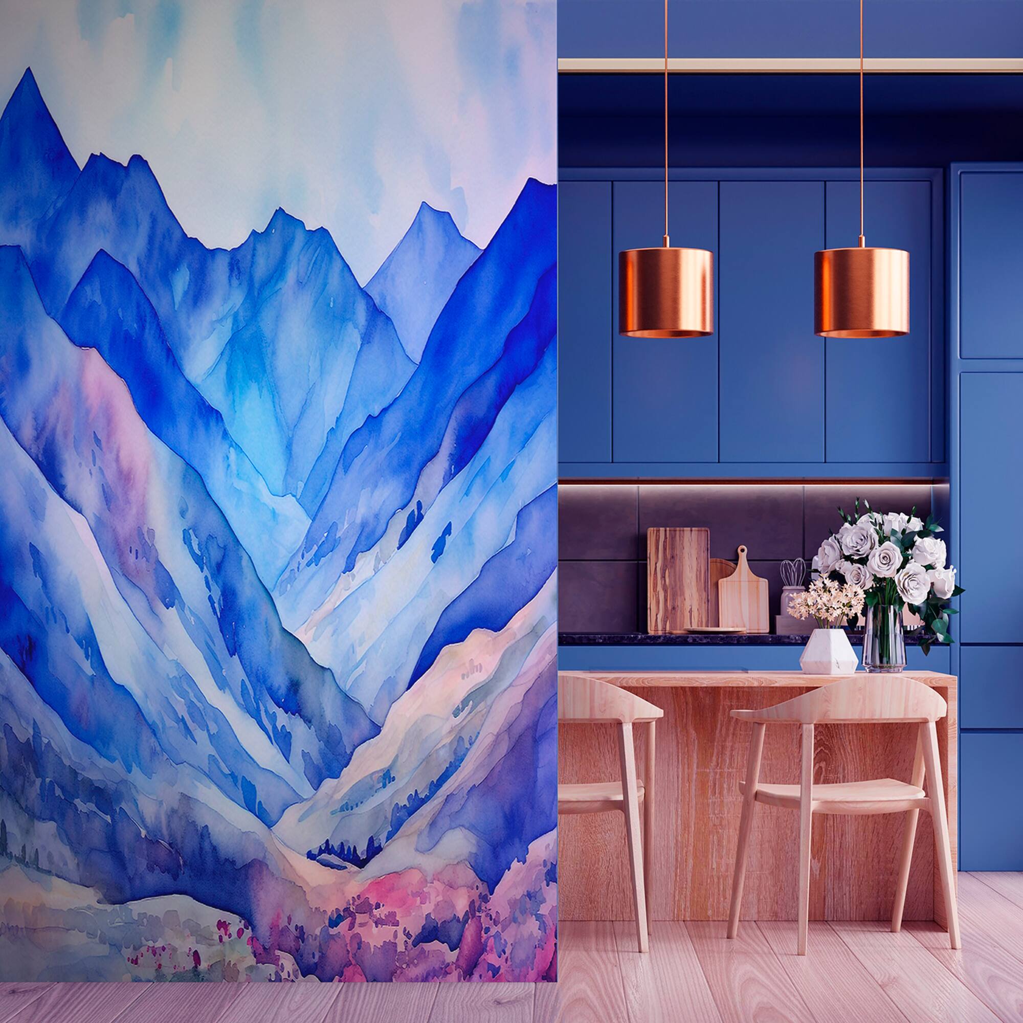 Designs Direct Chromatic Cliffs Wall Mural